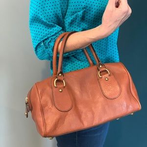 Banana Republic leather handbag and wallet